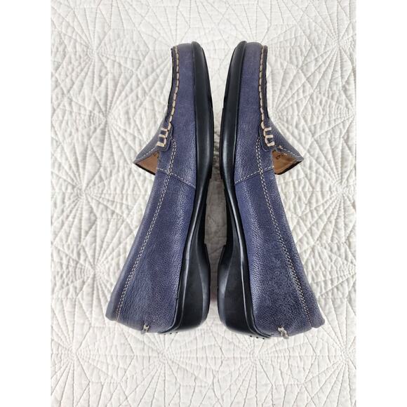 Trotters New Women's Slip On Zane Leather Blue Size 7M Casual Preppy - Picture 8 of 11